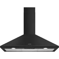 Smeg KSED95AE - Afzuigkap - 90 cm - Antraciet - Wandschouw Afzuigkap - 600 m³/u - LED Verlichting - Victoria Design