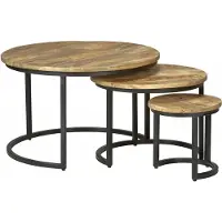 Huismerk Salontafel Bemmel Naturel - set 3 stuks