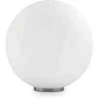 Ideal Lux MAPA TL1 D40, Nikkel, Wit, Glas, Metaal, IP20, E27, 60W, Omgeving