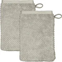 Cawö Washandje Pure Uni Chalk (Set van 6)