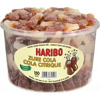 Haribo Kiss Cola - zuur snoep colasmaak - 150 stuks silo