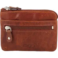 Juscha Sleuteletui Mika bruin RFID. Leer. 11x8x1cm