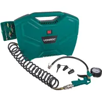 Vonroc Draagbare compressor 1100W - 8 bar | Olievrij – Incl. 11 accessoires