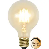 Valotorni Globelamp G80 - E27 - 1.6W - Super Warm Wit <2200K - Dimbaar - Filament - Helder