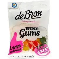 De Bron 12x Suikervrije Wine Gums 100 gr