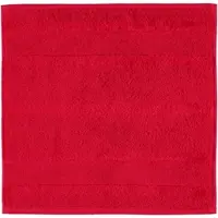 Cawö Gezichtsdoekje Noblesse2 Uni Red (Set van 6)