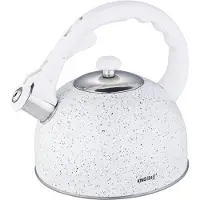 KINGHOFF 1407 - Fluitketel - RVS - 2,6 L - Wit