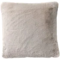 Dutch decor - ZAYA - Kussenhoes 45x45 cm - bontlook - effen kleur - Micro Chip - grijs