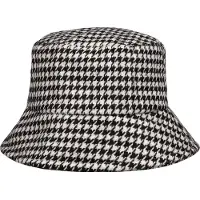 Yehwang - Bucket Hat - geruit zwart wit