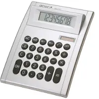 Genie Zakrekenmachines, 8-cijferig (Zonnecellen, Batterijen)