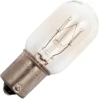 Schiefer BA15s Buis Gloeilamp | 25W 2700K 190lm 220V | Dimbaar