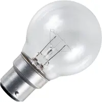 Schiefer Ba22d Globe Gloeilamp | 30W 2700K 240lm 150V Ø50mm | Dimbaar