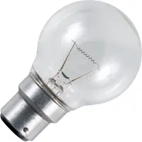 Schiefer Ba22d Globe Gloeilamp | 20W 2700K 220lm 28V Ø50mm | Dimbaar