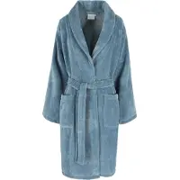Casilin Teddy Badjas Dames en Heren - Fleece en katoen - Maat XXL - Jeansblauw