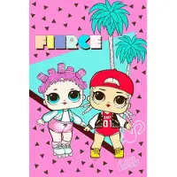 L.O.L. Surprise! Fleeceplaid, Fierce - 100 x 150 cm - Polyester