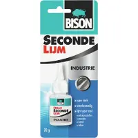 Bison Secondelijm Industrie 20 g, vloeibare, professionele secondelijm