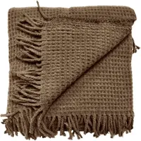 Unique living Selien 200 b 150 cm bisonbruin plaid