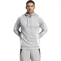 Adidas Tiro 24 Hooded Trainingstrui 1/4-Zip Lichtgrijs Wit