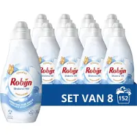 Robijn 8x Klein & Krachtig Wasmiddel Stralend Wit 19 Wasbeurten 665 Ml