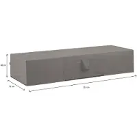 Madison Loungesethoes Grey 210x75x40 cm