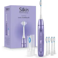 Silk'n SonicYou Elektrische Tandenborstel Geschenkset - met 4-Pack Witte opzetborstels - Cadeau-idee - Lila