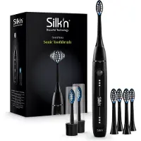 Silk'n SonicYou Elektrische Tandenborstel Geschenkset - met 4-Pack Zwarte opzetborstels - Cadeau-idee - Zwart