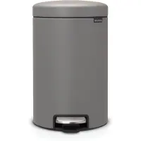 Brabantia Newicon Pedaalemmer 12 Liter - Mineral Concrete Grey
