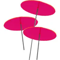 Cazador Del Sol 3 stuks! Zonnevangers Rood-Roze (kleur fuchsia) groot 175x20 cm