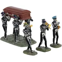 Lemax Halloweenfiguur Jazz funeral set of 4