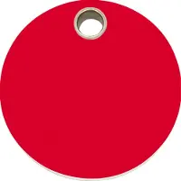 Red Dingo Circle III plastic dierenpenning medium/gemiddeld dia. 3 cm