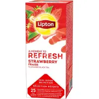 Lipton FGS Zwarte Thee Aardbei (6 x 25 stuks)