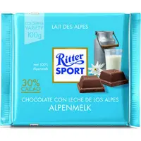 Ritter Sport - Chocolade alpenmelk 100gr | 12 stuks