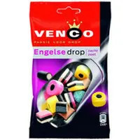 Venco engelse drop - dropmix zacht zoet - 12x100g