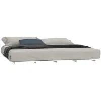 vidaXL Bedframe massief grenenhout wit 200x200 cm