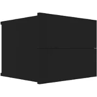 vidaXL Nachtkastje 40x30x30 cm bewerkt hout zwart