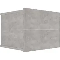 vidaXL Nachtkastje 40x30x30 cm bewerkt hout betongrijs