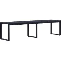vidaXL Tuinbank 180 cm PS-plaat zwart