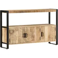 vidaXL Bijzetkast 120x30x75 cm massief mangohout