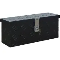 vidaXL - Aluminium - kist - 485x140x200 - mm - zwart