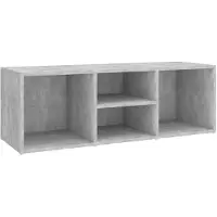 vidaXL Schoenenopbergbank 105x35x35 cm bewerkt hout betongrijs