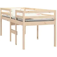 vidaXL Hoogslaper massief grenenhout 90x190 cm