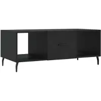 vidaXL Salontafel 102x50x40 cm bewerkt hout zwart