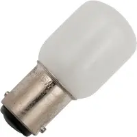 Schiefer BA15d Buis Gloeilamp | 15W 2700K 90lm 220V/230V | Dimbaar Mat