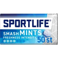 Sportlife Mints Smash mint - frisse suikervrije mints - 12x35g