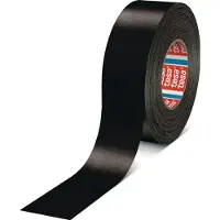 TESA Weefseltape | zwart | lengte 50 m | breedte 38 mm wiel | 4 stuks - 04651-00507-00 04651-00507-00