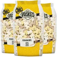 Voskes 3x Hondensnacks Mini Kluifjes Mix 750 gr
