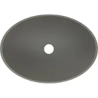 Boss & Wessing Waskom bws prince cast marble 49x34 cm ovaal mat beton