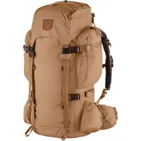 Fjällräven Sportrugzak 'Kajka 55' lichtbruin / zwart