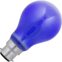 Schiefer Ba22d Gloeilamp | 60W Blauw 50lm 230V | Dimbaar