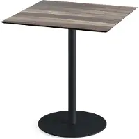 Veba Urban Terrastafel zwart frame + Tropical Wood HPL 70x70 cm